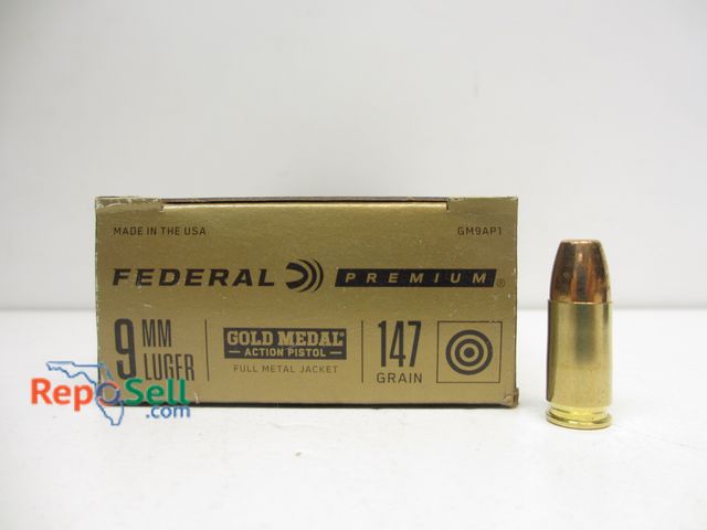 Lot 31-6424 - (50) Rnds Federal Premium 9mm Ammo 147gr