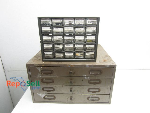 Lot 31-6232 - (2) Metal Parts Index w/Misc. Items