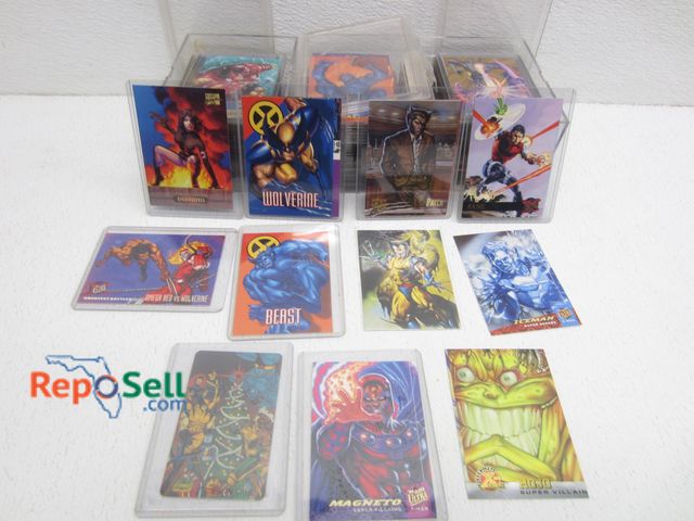 Lot 31-8484 - X-Men Fleer Card Collection - Many in Sleeves, Double Sided