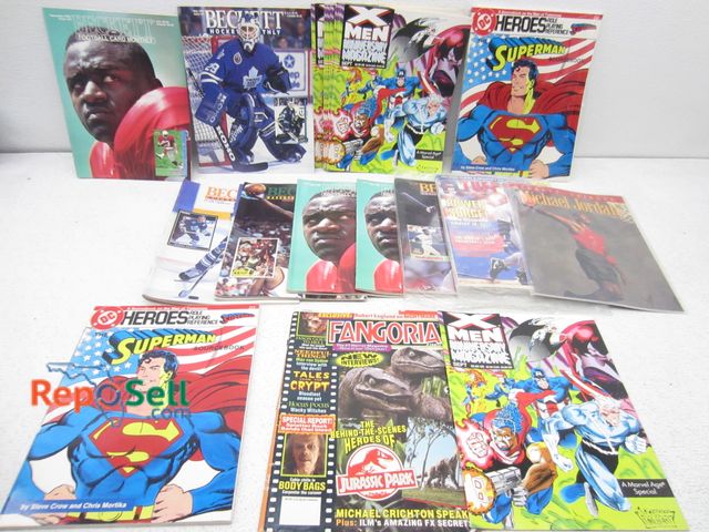 Lot 31-6131 - (24) collectible comic books and magazines: Superman, X-Men, hockey, etc.