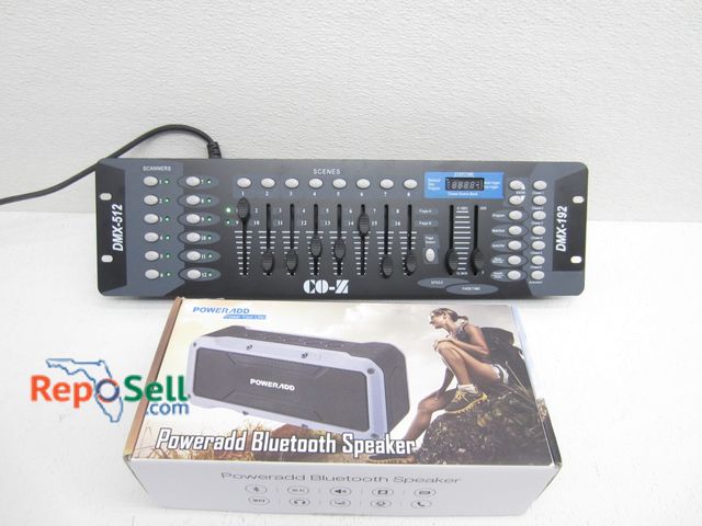 Lot 31-9145 - Bluetooth Speaker in Box &amp; DMX 512 Equalizer