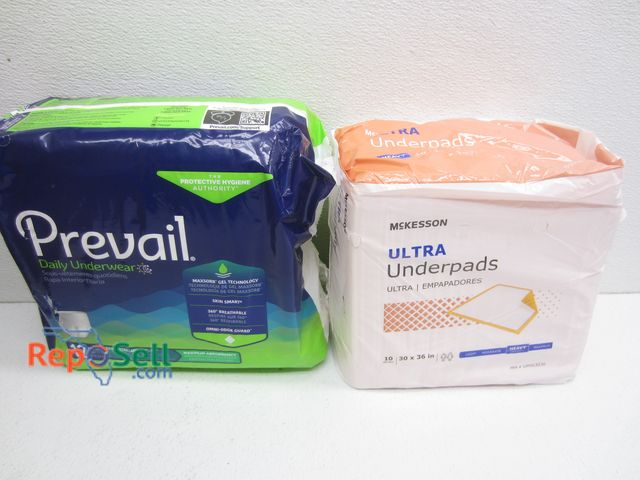 Lot 31-2055 - Large Lot of Under Pads (approx 90) and (36) Prevail Underwear XXL - 2 Boxes