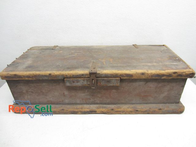 Lot 31-6068 - Antique Wood Toolbox  33"x9"x13"