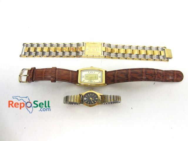 Lot 31-6505 - Lot of (3) Watches: Waltham, Paul Sebastian &amp; Armitron, All Running