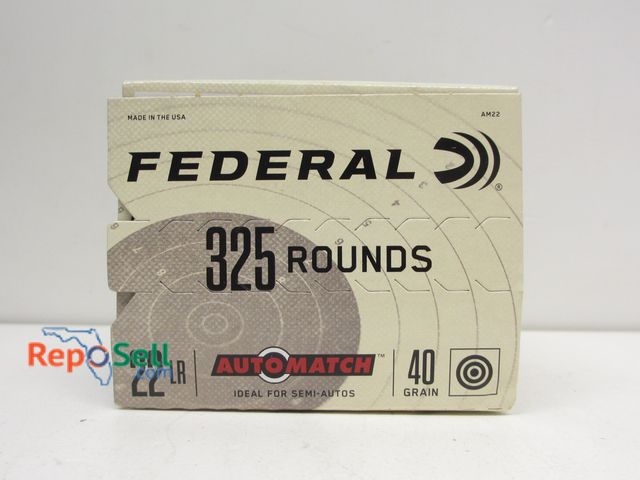 Lot 31-6420 - (325) Federal .22LR Bulk Pack Ammo 40gr