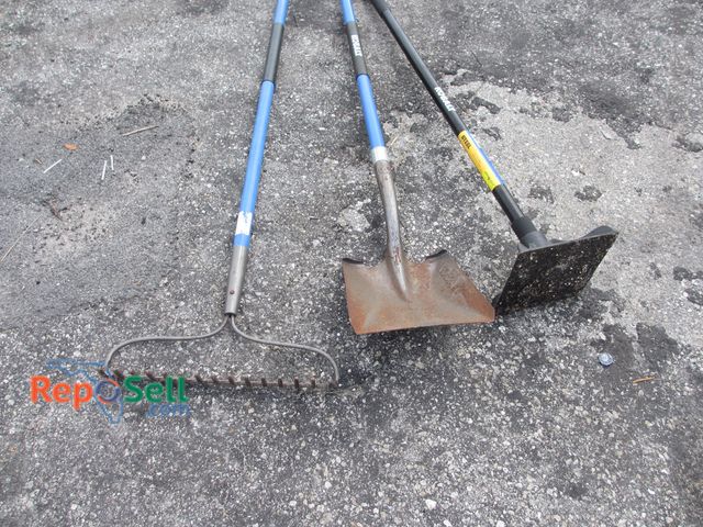 Lot 31-6454 - Kobalt Yard Tool Lot: Tamper, Shovel And Rake