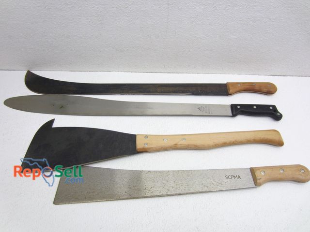 Lot 31-2093 - (4) Machetes: SCPMA, Corneta, Collins &amp; Lobster