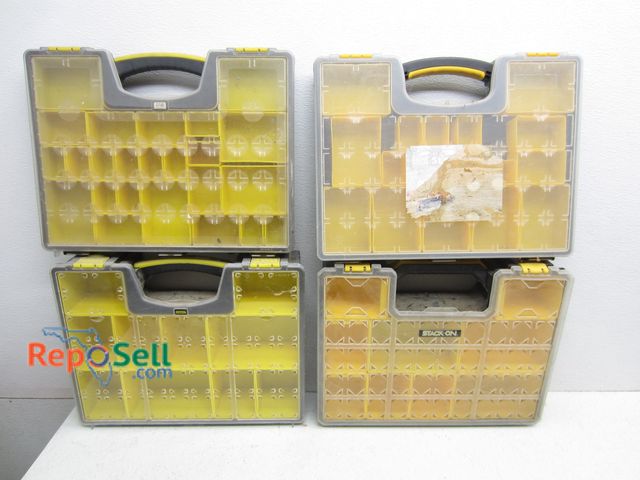 Lot 31-6058 - (4) Stanley Stack On Hardware Bins