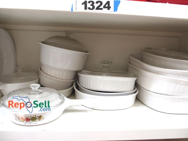 Lot 31-1325 - Corning Kitchenware: (14) Pans &amp; (5) Lids - Classic Elegance by Corning