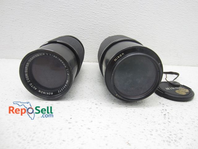 Lot 31-9156 - (2) Camera Lenses: Nikon 80-200mm 898858 And Rokinon 832272