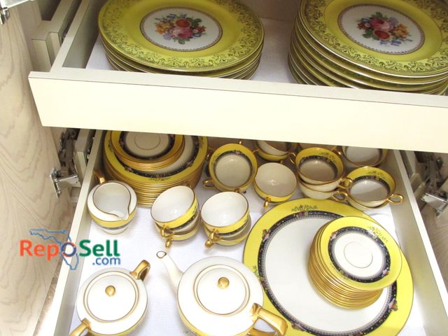 Lot 31-1192 - Lot of China: 2 Different Styles - (13) Thomas Bavaria Plates, Lot of Lenox Brinsmaid Plates, Tea Cu...