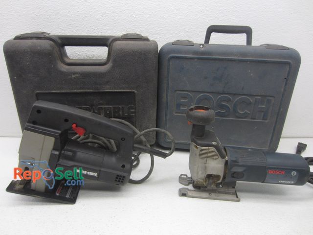 Lot 31-6058 - Porter Cable Jig Saw #7349 &amp; Bosch Jig Saw #1584AVS - Both Powered On