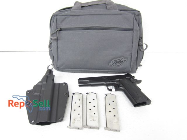 Lot 31-2454 - New Kimber LW Custom 1911 .45 Auto with (3) magazines, Belt Holster, Mag Pouch and zippered case.
