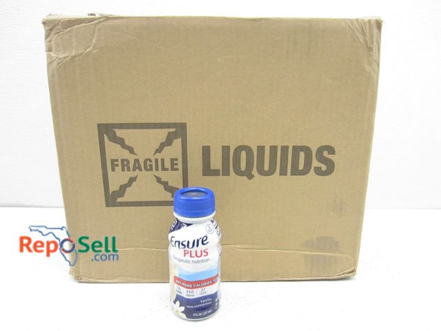 Lot 31-9480 - (48) New Ensure Plus Vanilla Drinks, Expire March 2027