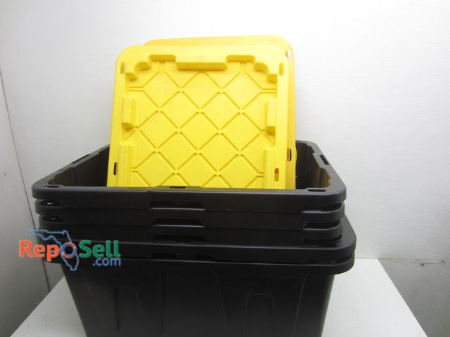 Lot 31-6288 - (5) 27gal Heavy Duty Totes w/Lids