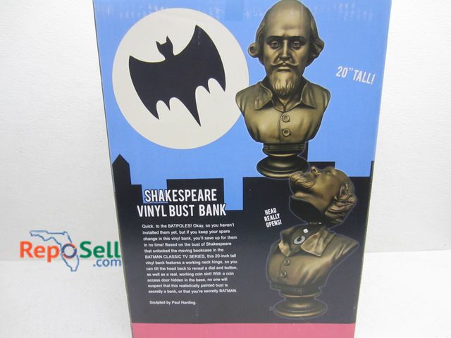 Lot 31-9486 - DC Shakespeare Sealed Box Vinyl Bust Bank - Batman TV Series