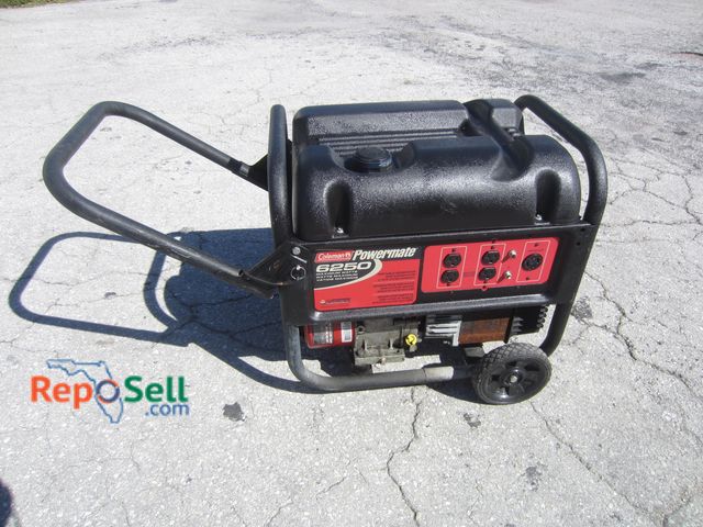 Lot 31-8343 - Coleman Powermate 6250 Gas Generator - Has Compression