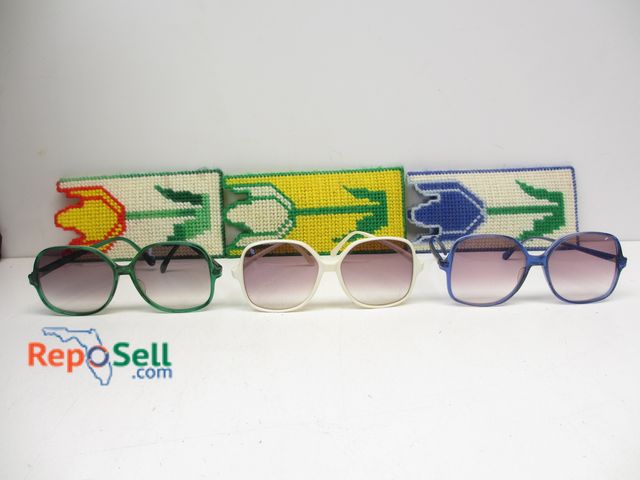 Lot 31-1537 - (3) Sanford Hutton Sunglasses with Cases