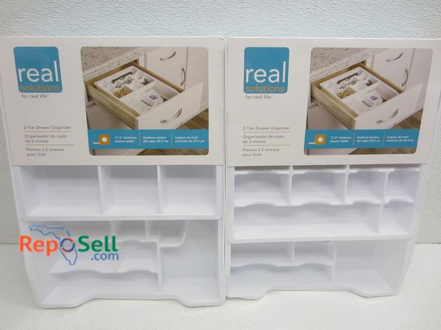 Lot 31-2217 - (2) New Two Tier Drawer Organizers