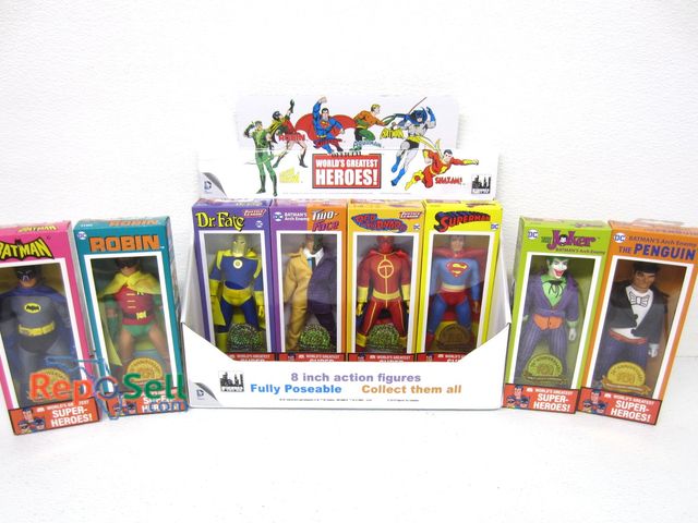 Lot 31-1216 - (8) DC World's Greatest Heroes 8-inch assorted action figures with display box