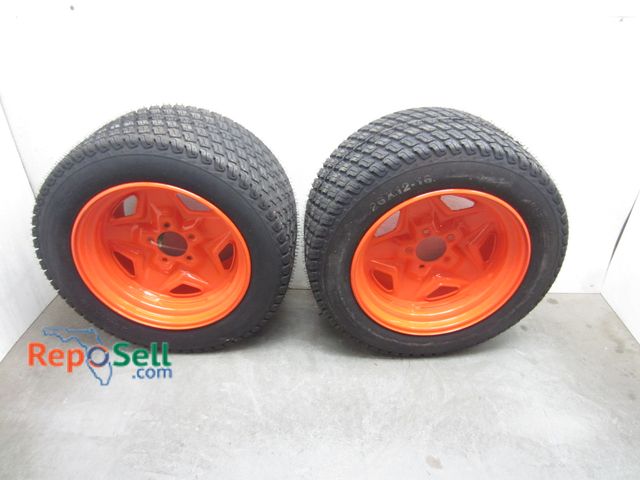 Lot 31-5389 - (2) Kubota Wheels &amp; Tires for Lawn Equipment, Tires are Size 26x12.00-16