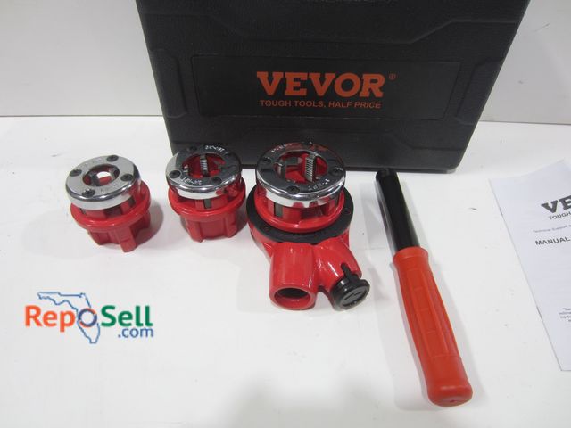 Lot 31-8090 - Vevor Manual Ratchet Pipe Threader Kit (appears new)