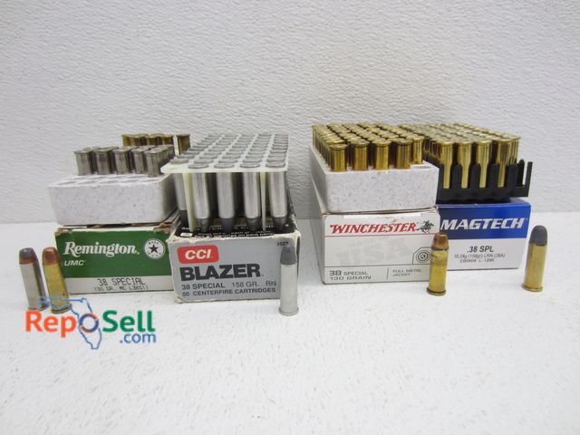 Lot 31-5074 - (171)rds 38 Special: (100)rds 158gr, (50)rds 130gr Full Metal Jacket etc