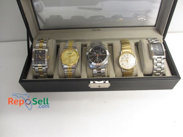 Lot 31-5015 - (5) Men's Wrist Watches in Case (not running)