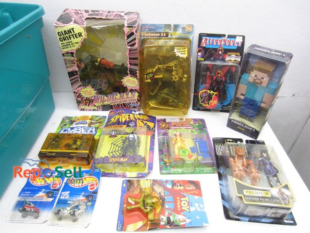 Lot 31-1439 - Toy Lot: Spider Man, Hotwheels, Ninja Turtles, etc. - Most Sealed