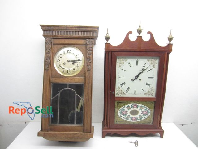 Reposell.com - Lot 31-2363 - Mantel Clock by Louis Fontaine & Wall ...