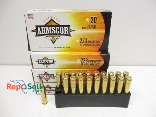 Lot 31-2229 - (80) Rds Armscor 223Rem 62 GR FMJ Ammo