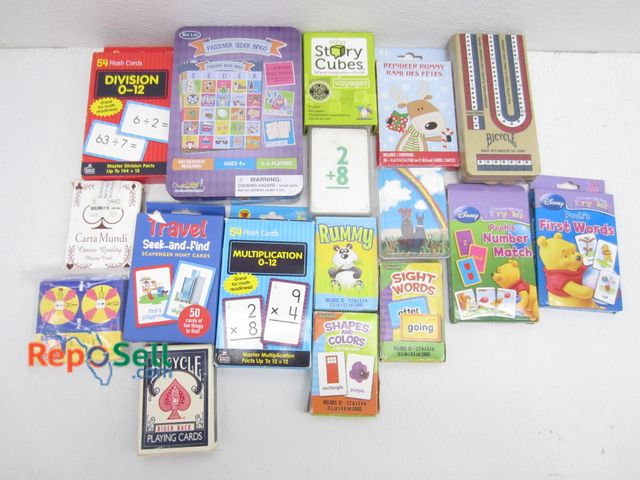 Lot 31-5345 - (17) Card Games (most educational), Adult &amp; Children