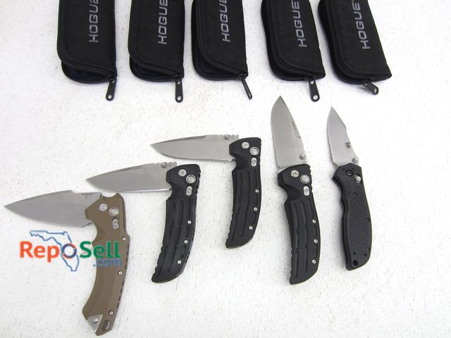 Lot 31-5148 - (5) Hogue Knives with Zipper Cases