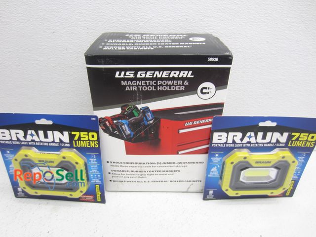 Lot 31-1477 - New Magnetic Tool Holder, (2) New Lights