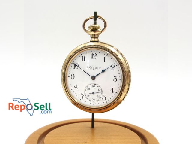 Lot 31-6044 - Elgin 1900 Pocket Watch 15J Size 16 Grade 158 - Movement # 8322593 - Running when tested