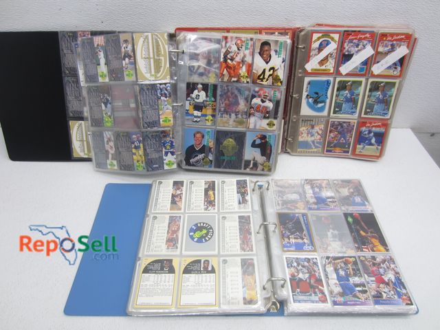 Lot 31-4544 - (3) Binders of Sports Cards: Bo Jackson, Shaq, Petrovicky, etc.