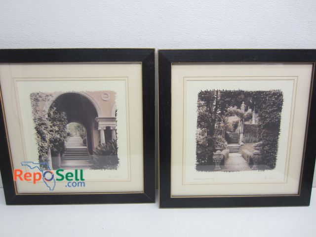 Lot 31-2115 - (2) Framed Art by Alan Blaustein: 1- Le Jardin Florentine - Provence, France / 1- Orto Botanico- Sie...