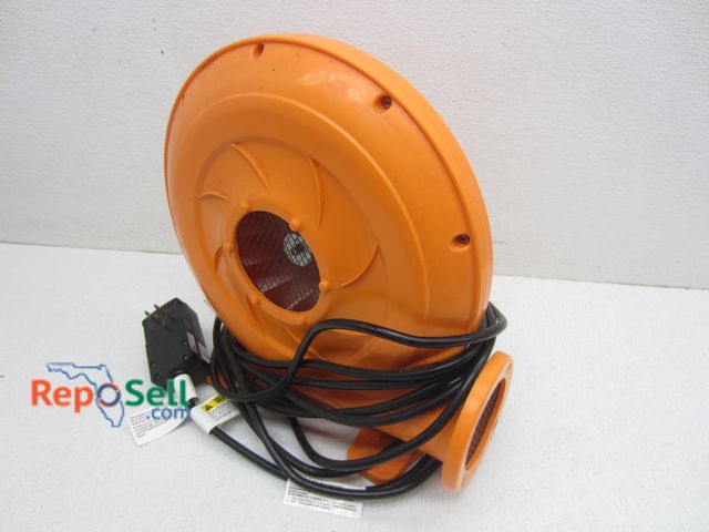 Lot 31-1206 - Small Orange Shop Fan - Powers On