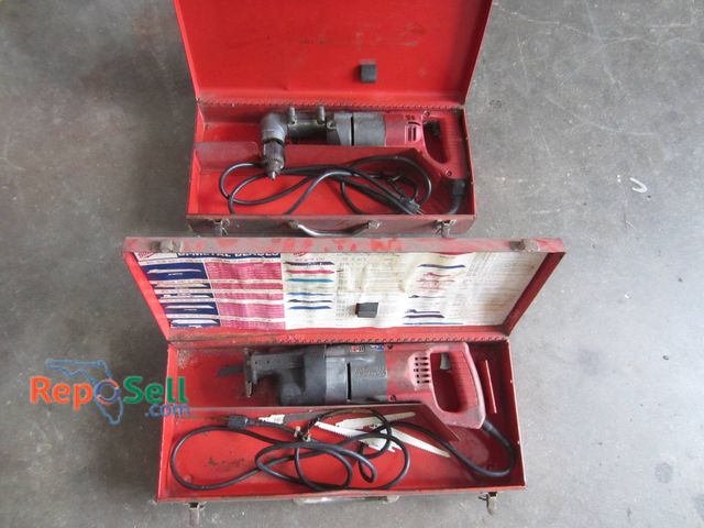 Lot 31-1368 - Milwaukee Electric Tools Including Heavy-Duty Sawzall And Right Angle Drill. Both Come In Original R...