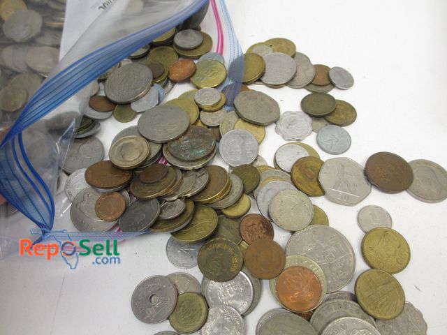 Lot 31-9012 - Lot of Foreign Coins - 8 lbs. - No Canadian Money
