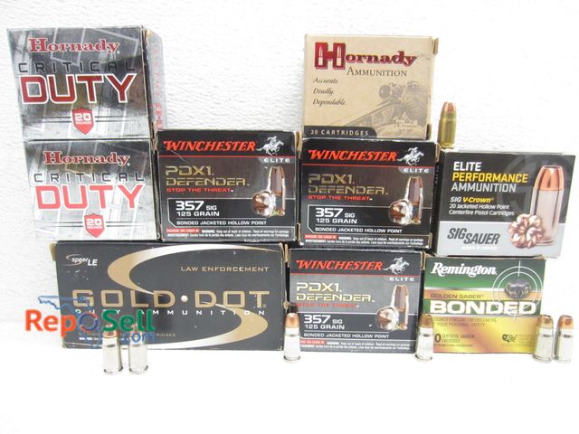 Lot 31-9324 - (210)rds 357 Sig Hollow Point: 125gr, 147gr etc