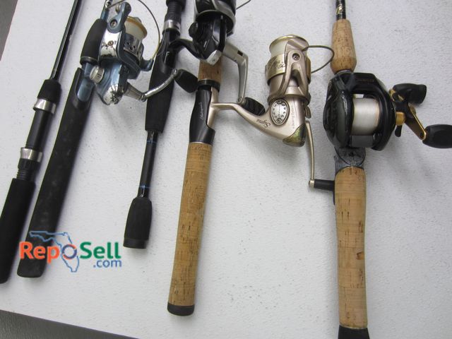 Lot 31-3432 - (5) Rods &amp; (4) Reels: Bass Pro Shop, Shakespeare, Tanager, etc.