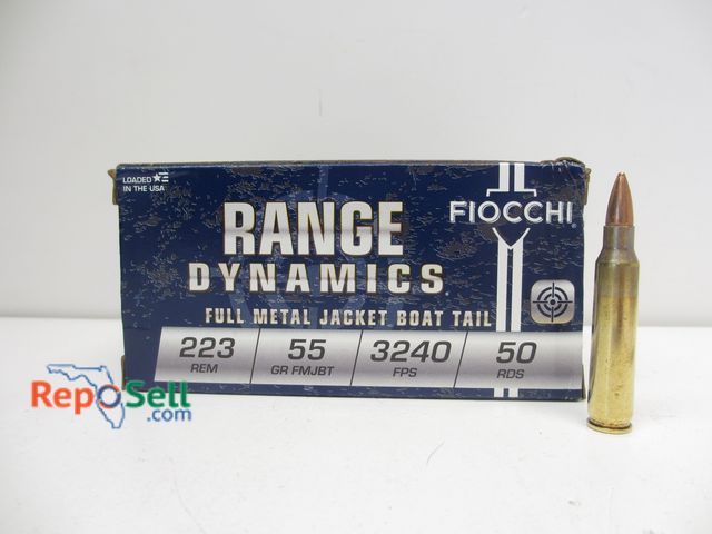 Lot 31-3104 - (50) Rnds Fiocchi 223Rem 55gr Ammo