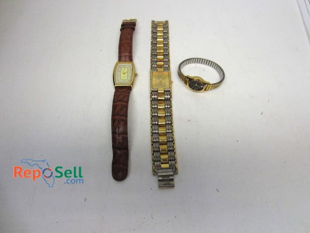 Lot 31-6505 - Lot of (3) Watches: Waltham, Paul Sebastian &amp; Armitron, All Running