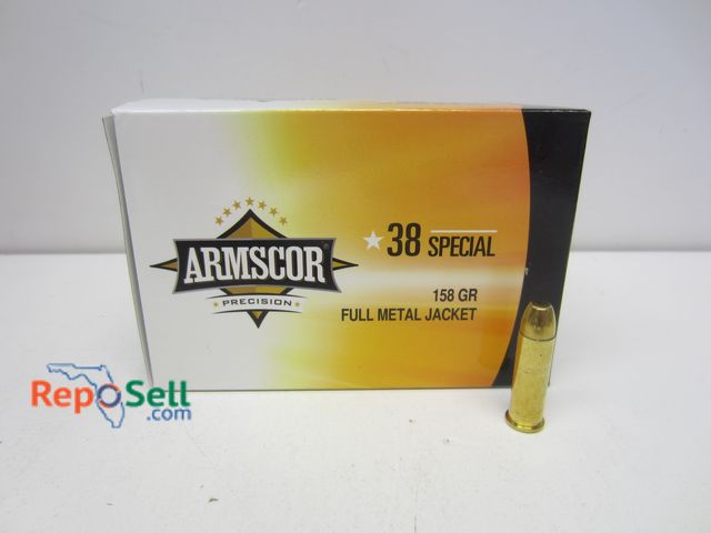 Lot 31-3361 - (100) Rds Armscor 38 Special 158GR FMJ Ammo