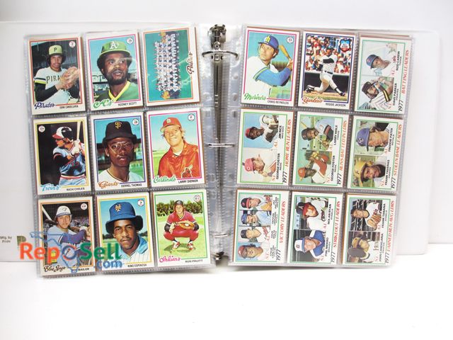 Lot 31-5003 - Large Collection of 1978 Baseball Cards (Consignor States Complete Set in Order) in Binder/Sleeves -...