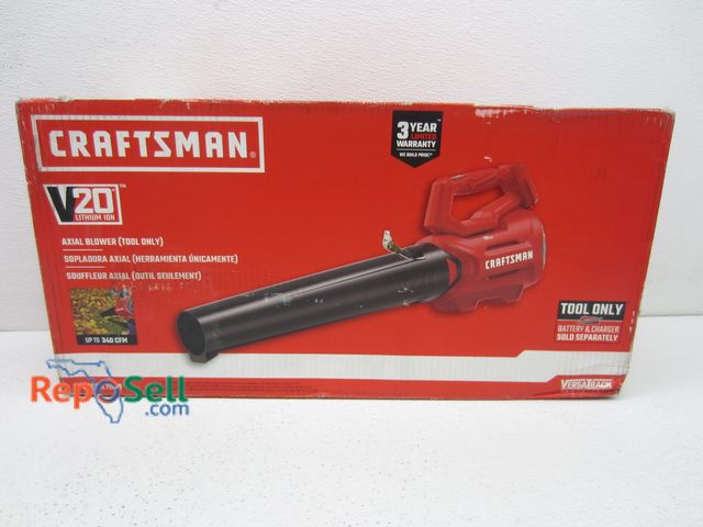 Lot 31-2150 - Craftsman 20V Axial Blower - TOOL ONLY, #CMCBL700B
