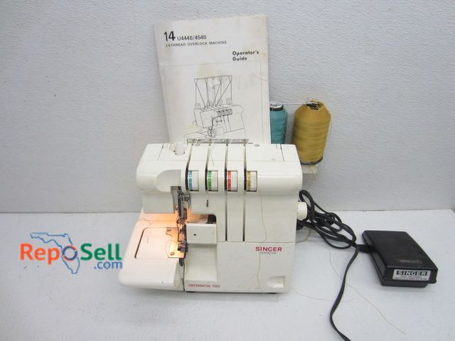 Lot 31-5379 - Vintage Singer 14 Ultralock Serger Machine, Powers On