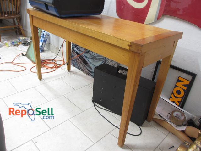 Lot 31-1120 - Wood Entry / Sofa Table; No Contents 48"w x 18"d x 29"h