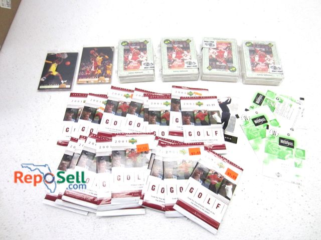 Lot 31-9333 - Lot of Sports Cards; Upper Deck, Premiere - Golf, Basketball, '01, Etc., Some Sealed